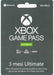 Microsoft Xbox Gamepass Ultimate 3 Mesi