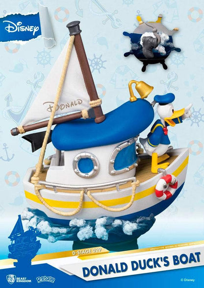 Beast Kingdom Donald Duck's Boat Diorama Stage 029 D-Stage Figur, Mehrfarbig, einheitsgröße, DS-019