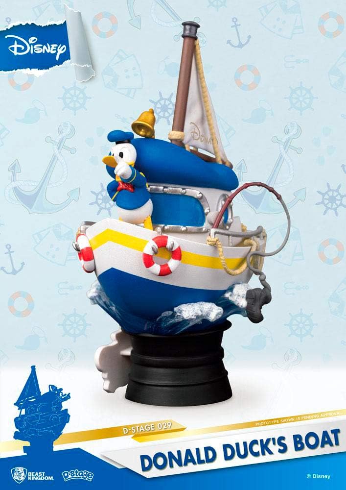 Beast Kingdom Donald Duck's Boat Diorama Stage 029 D-Stage Figur, Mehrfarbig, einheitsgröße, DS-019