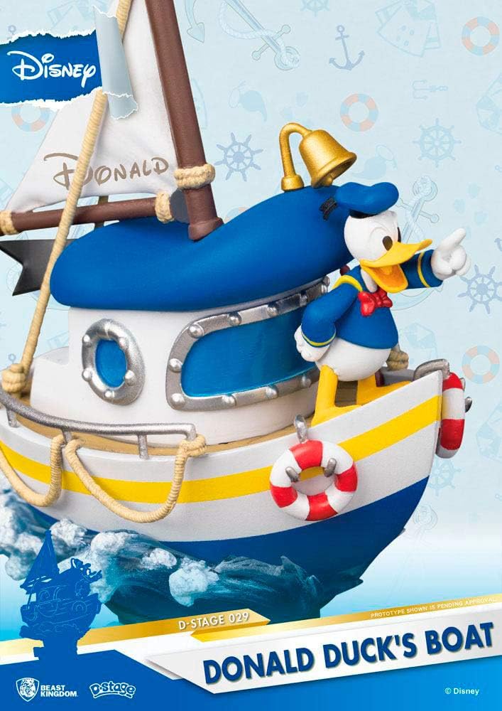 Beast Kingdom Donald Duck's Boat Diorama Stage 029 D-Stage Figur, Mehrfarbig, einheitsgröße, DS-019