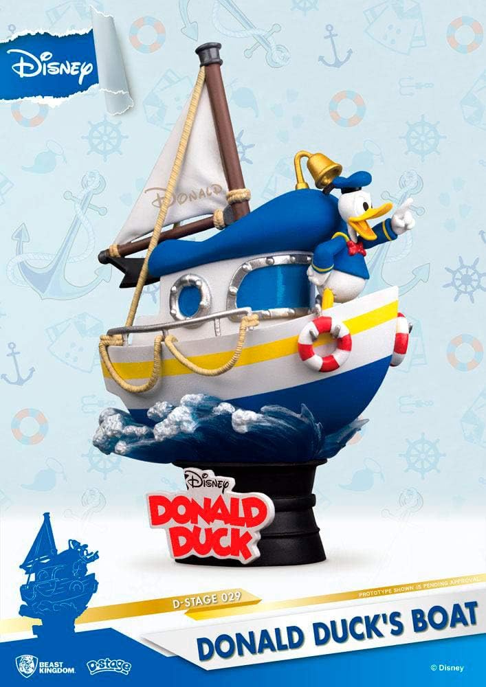 Beast Kingdom Donald Duck's Boat Diorama Stage 029 D-Stage Figur, Mehrfarbig, einheitsgröße, DS-019