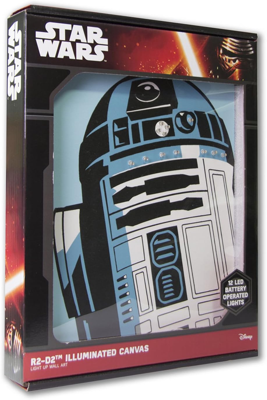 R2D2 Star Wars Illuminated Canvas