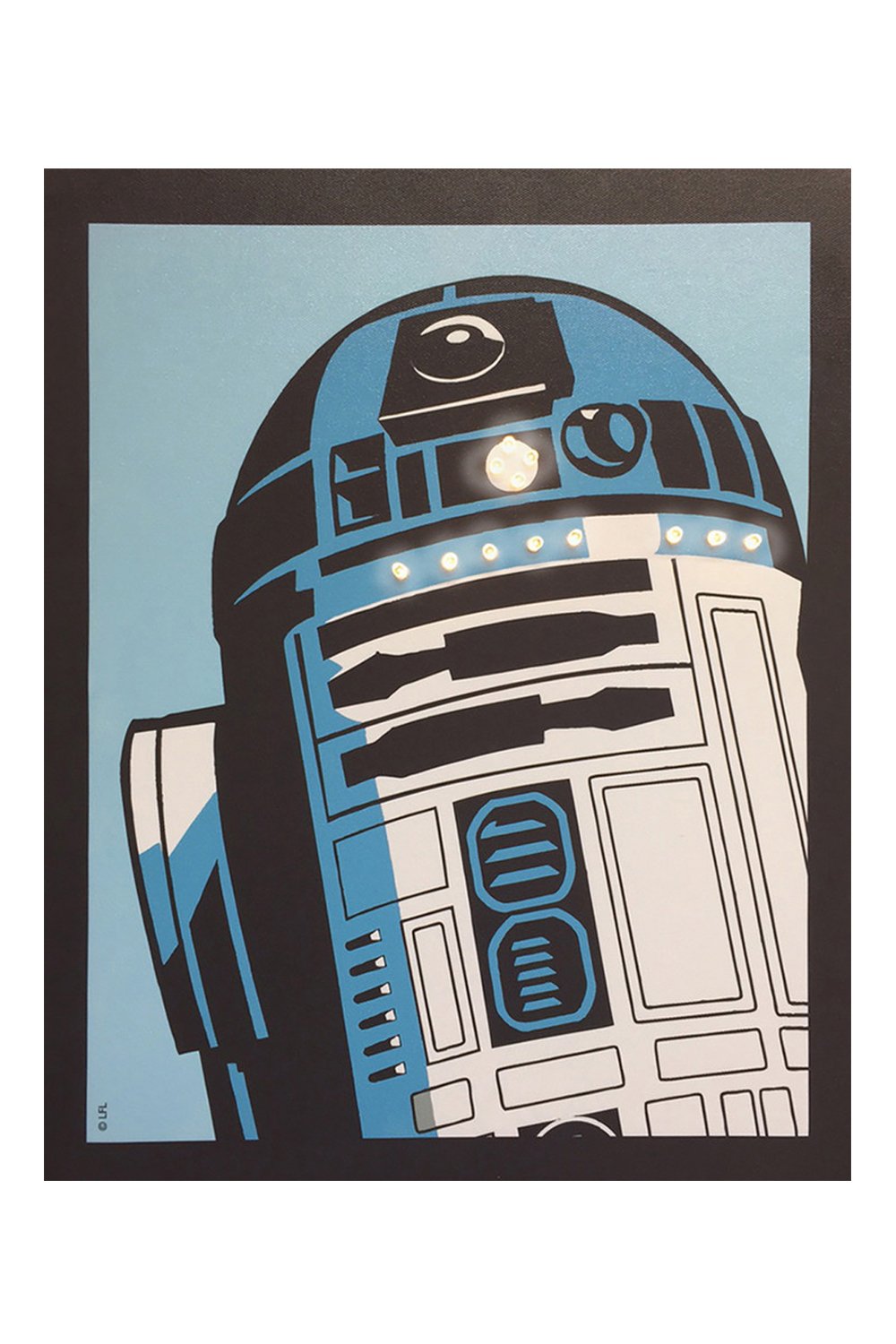 R2D2 Star Wars Illuminated Canvas