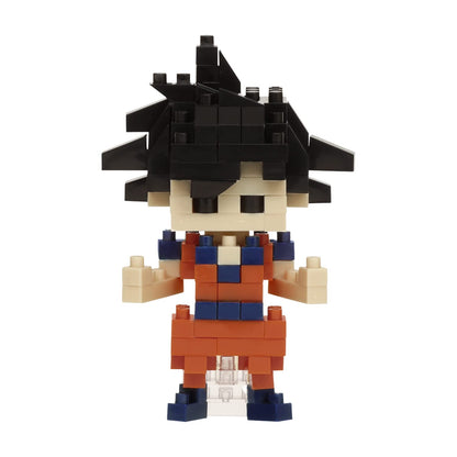 NANOBLOCKS Bandai - Nanoblock - Son Goku - Dragon Ball Z - Mini-Bausteinfigur - Konstruktionsspiel - Bausatz für Manga-Pixel-Figur - NBDB001
