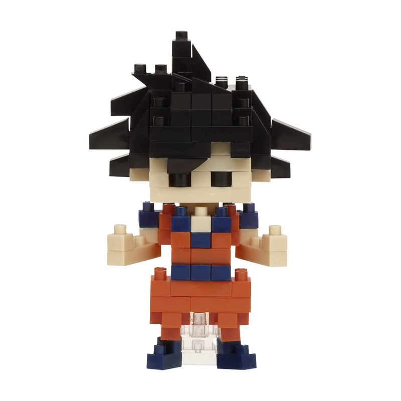 NANOBLOCKS Bandai - Nanoblock - Son Goku - Dragon Ball Z - Mini-Bausteinfigur - Konstruktionsspiel - Bausatz für Manga-Pixel-Figur - NBDB001