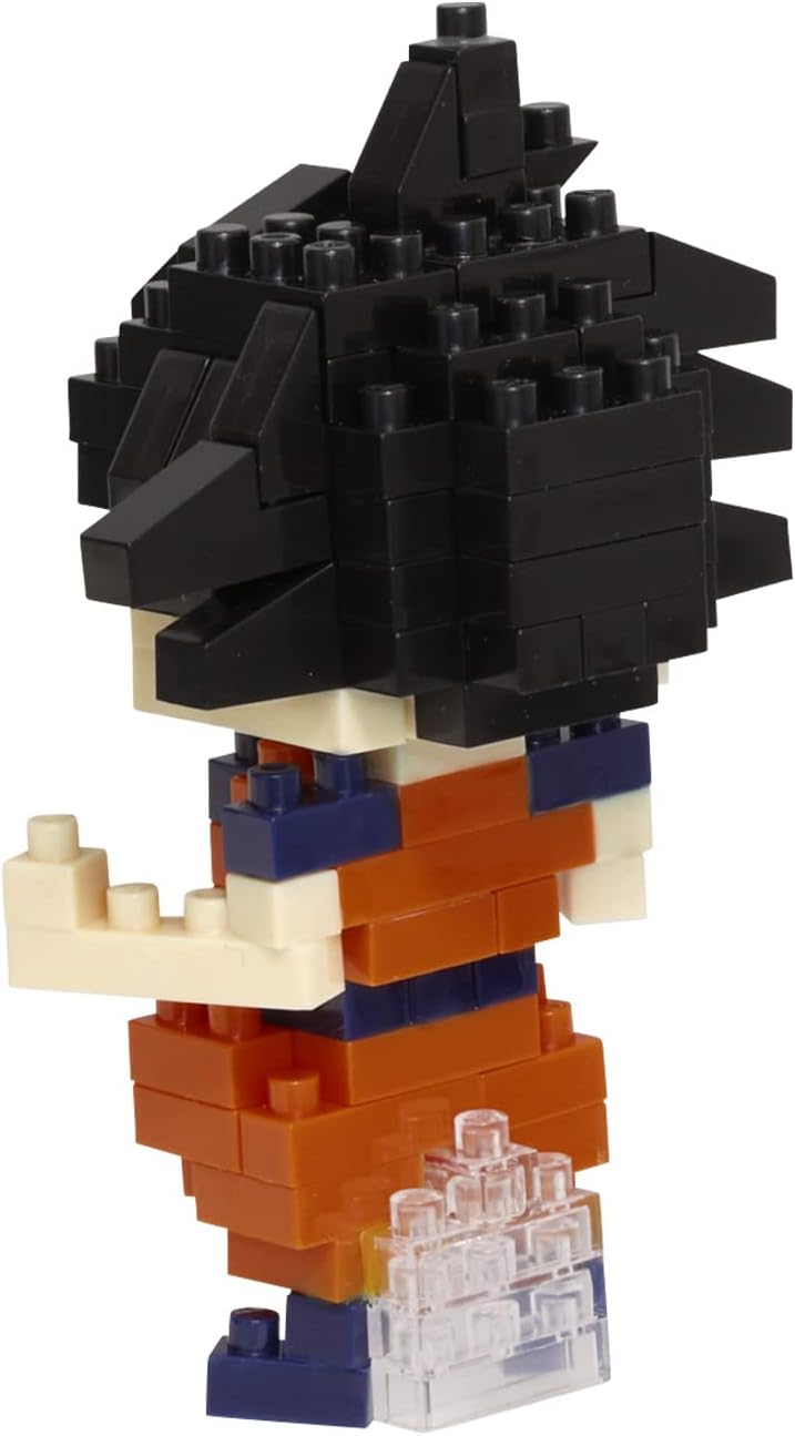 NANOBLOCKS Bandai - Nanoblock - Son Goku - Dragon Ball Z - Mini-Bausteinfigur - Konstruktionsspiel - Bausatz für Manga-Pixel-Figur - NBDB001