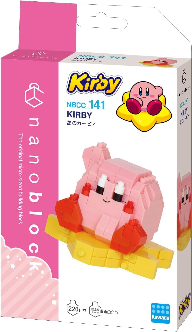 nanoblock Kirby Model NBCC141 Building Blocks Puzzles For Adults And Kids | Plastic Model Kits With Mini Bricks Make Great Gaming Gifts For Boys Girls And Adults Age 12+