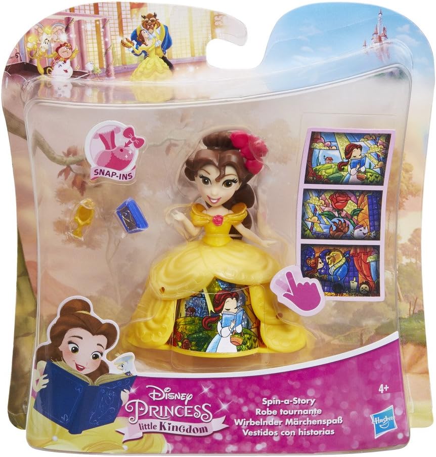 Hasbro Disney Princess Little Kingdom Mini Doll - Spin A Story - Belle (B8964)