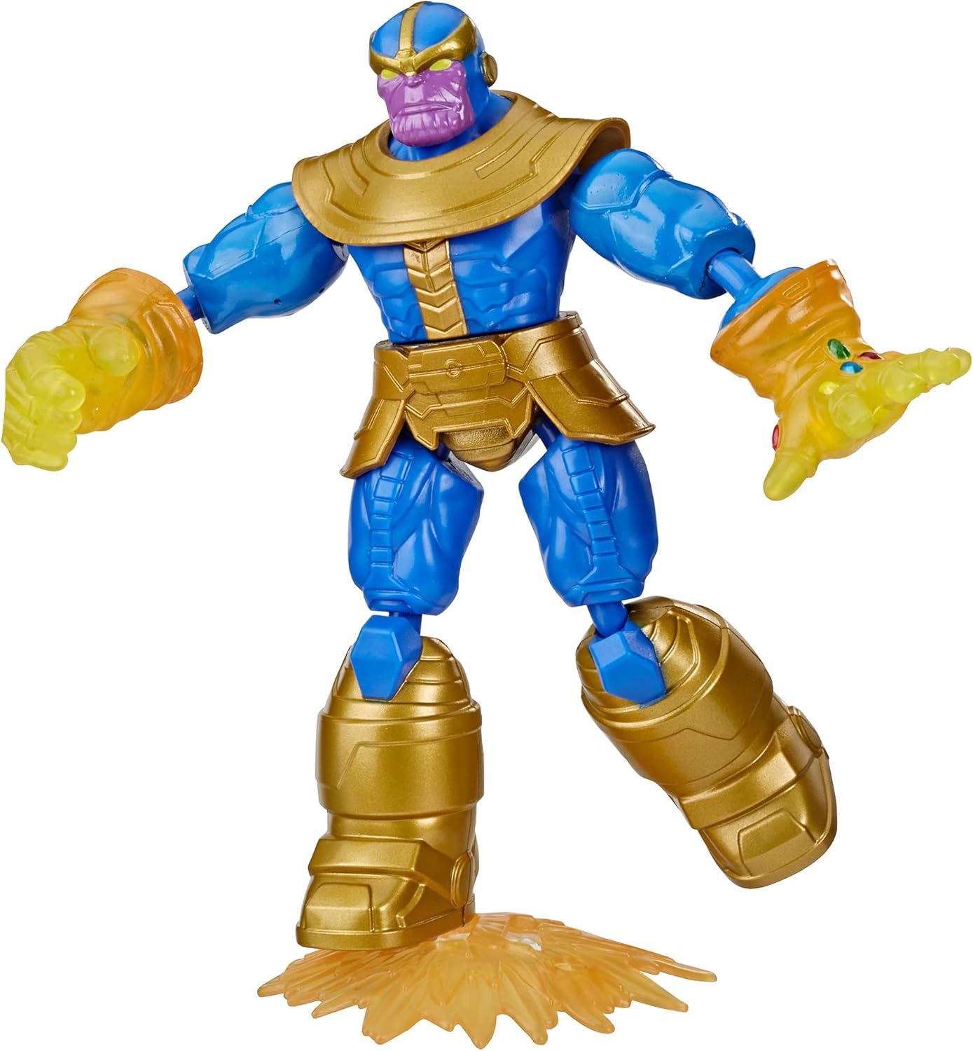 Avengers - Iron Patriot contro Thanos Bend and Flex Dualpack (2 Action figure flessibili 15 cm)