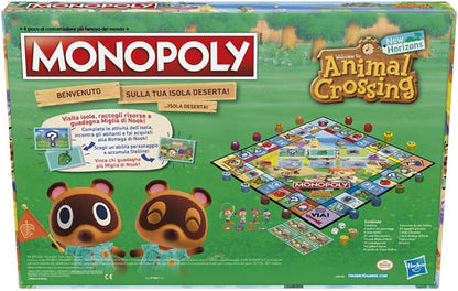 Hasbro Monopoly Edition Animal Crossing New Horizons, lustiges Brettspiel für Kinder ab 8 Jahren, 2 bis 4 Spieler, Mehrfarbig.