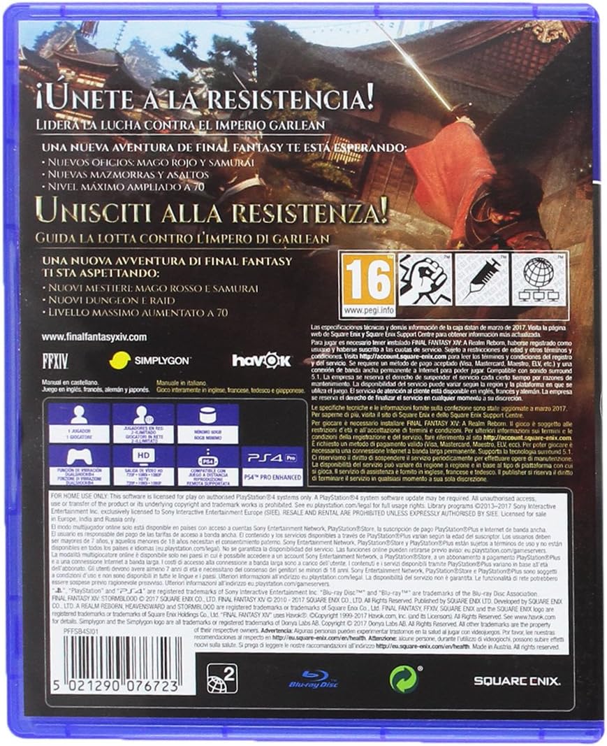 Final Fantasy XIV Stormblood - PlayStation 4