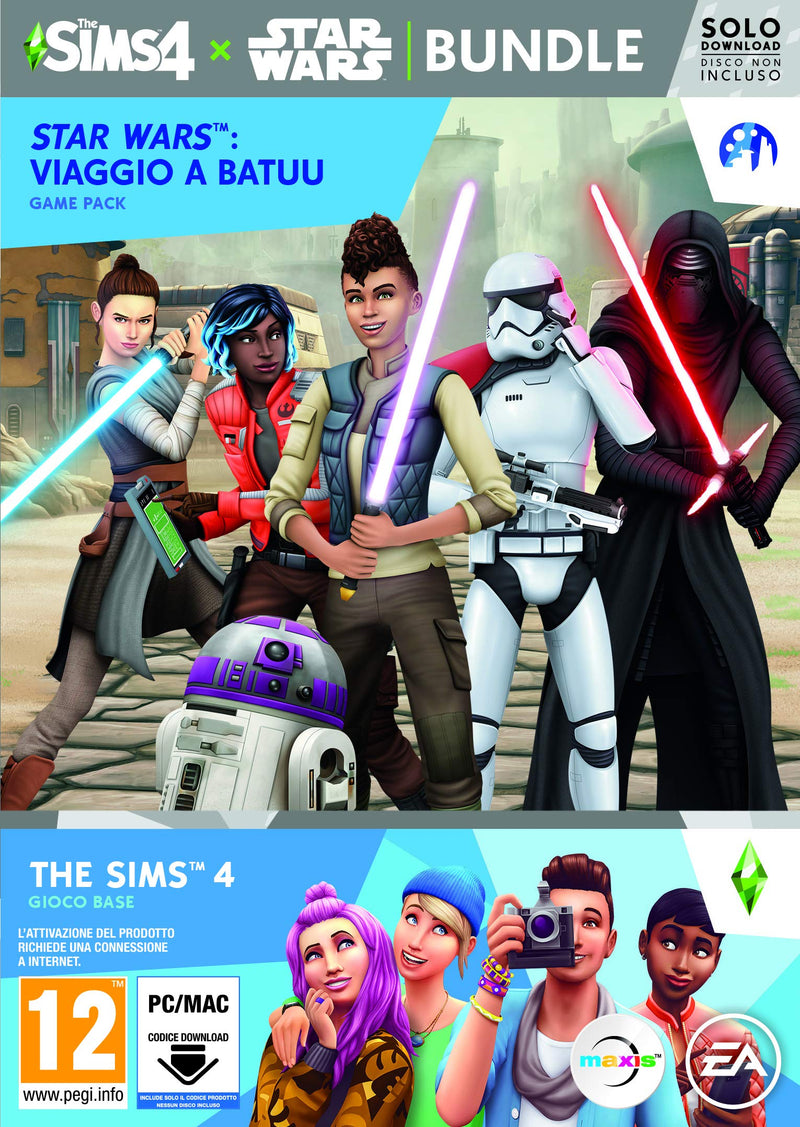The Sims 4 + Star Wars Viaggio a Batuu (GP9) Bundle PCWin | Codice incluso nella confezione | Videogiochi | Italiano