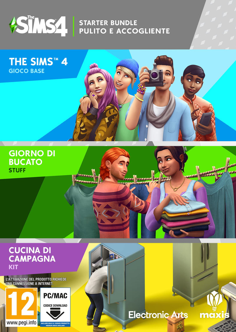 Die Sims 4 Clean & Cosy Bundle PCWin | Codice incluso nella confezione | Videogiochi | Italiano