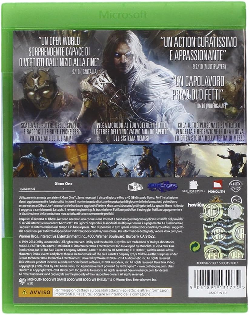 La Terra Di Mezzo: L'Ombra di Mordor - Game Of The Year Edition