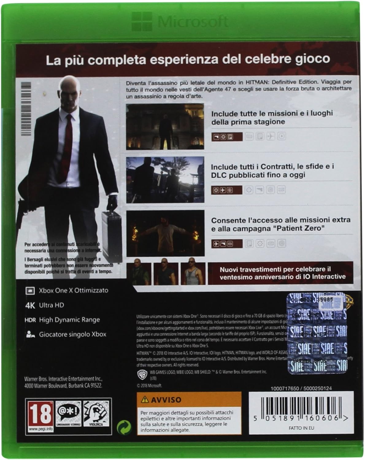 Hitman Definitive Edition, 20° Anniversario - Xbox One