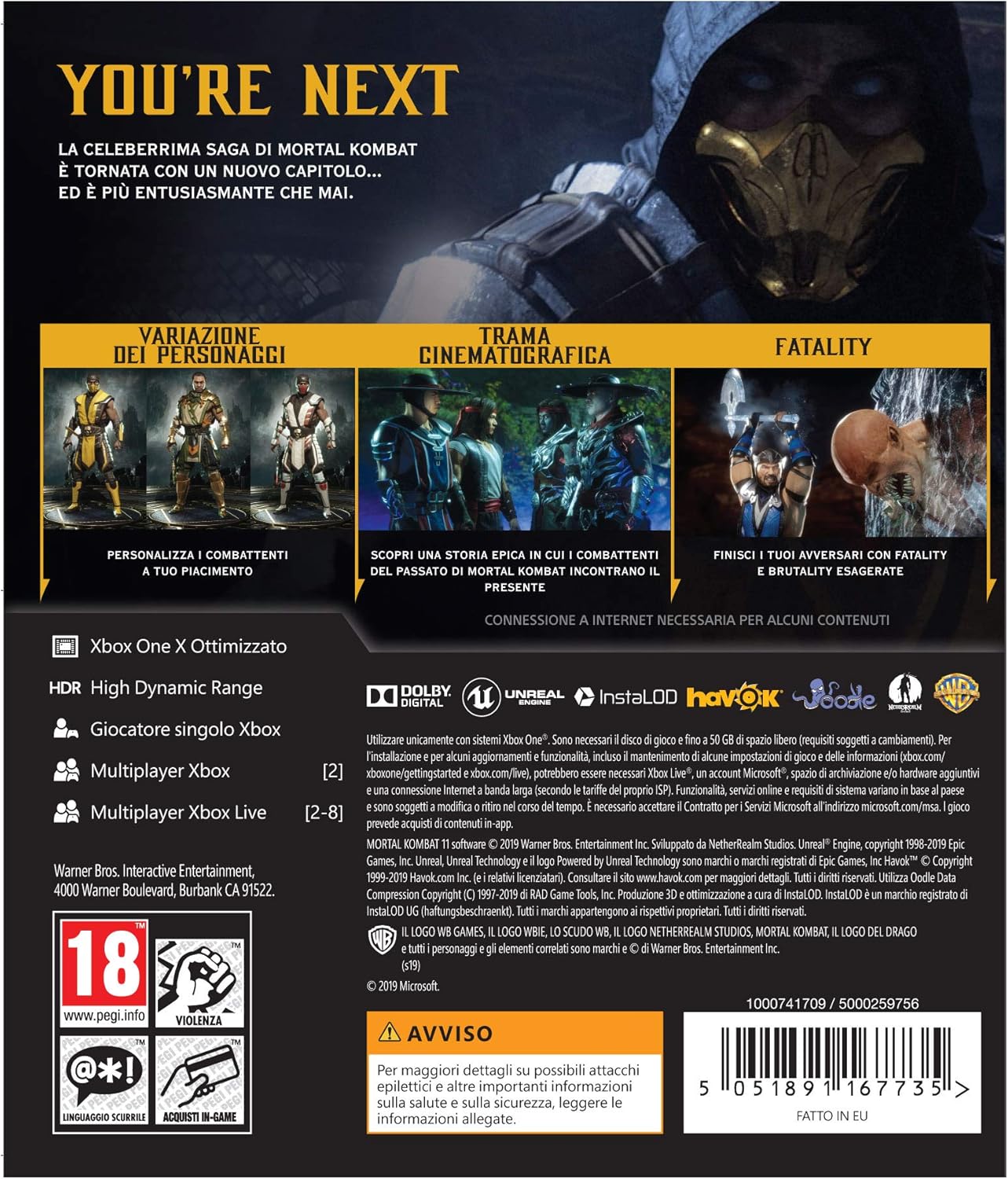 Xbox One Mortal Kombat 11