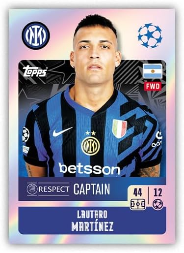 Topps UEFA Champions League Stickers 24/25 - Starter Pack - Contains an 80 Page Sticker Album and 3 Packets (18 Stickers), one of which is a Lucky Packet with an Extra Special Shiny Sticker Inside!