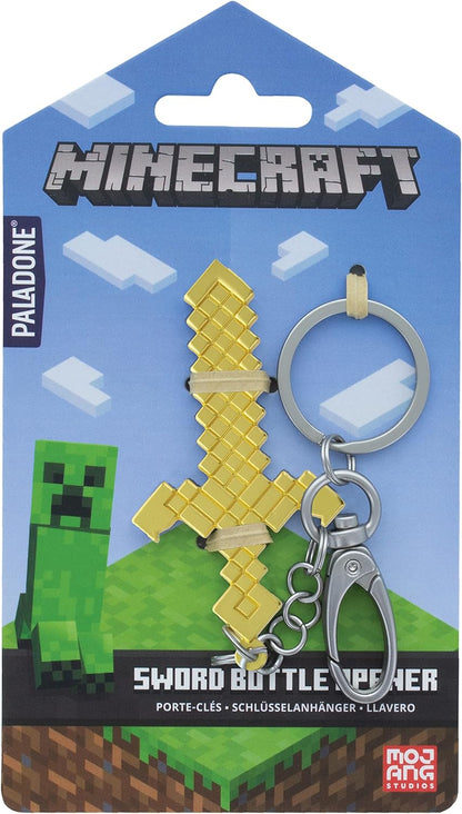 Paladone Portachaivi Con Apribottiglie Minecraft Spada