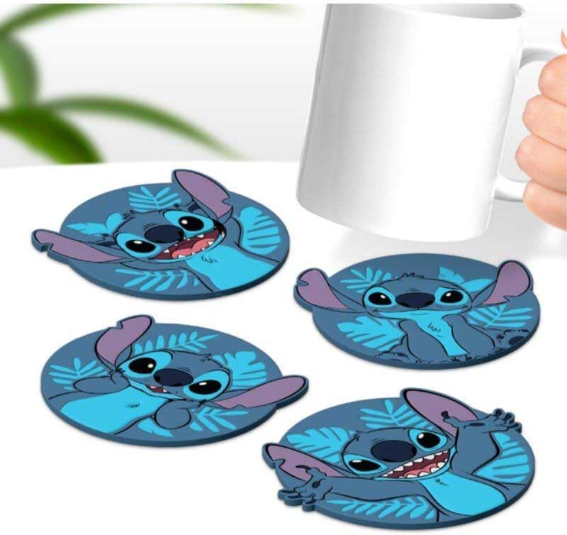 Paladone Stitch Shaped Coasters 4-Piece Set
