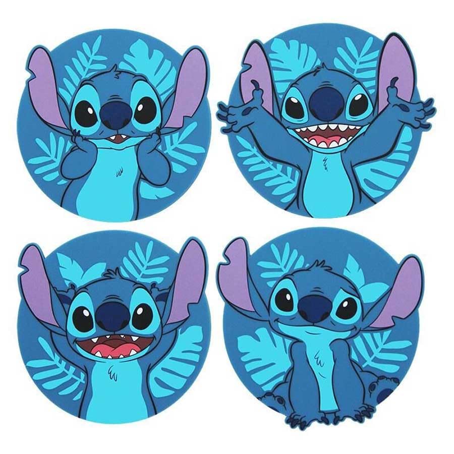Paladone Stitch Shaped Coasters 4-Piece Set