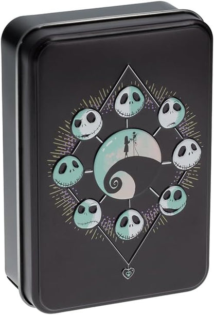 Paladone Nightmare Before Christmas, carte da gioco in scatola di latta da collezione, prodotto con licenza ufficiale, mazzo standard di 52 carte con illustrazioni di personaggi, regalo per i fan di