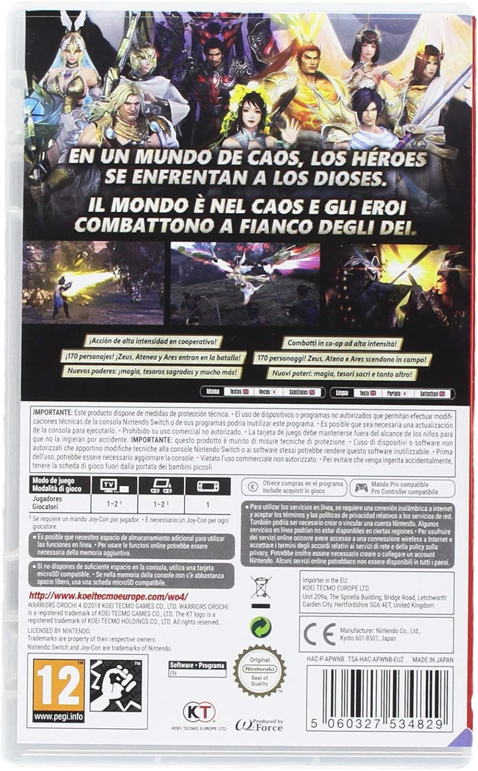 Warriors Orochi 4 - Nintendo Switch