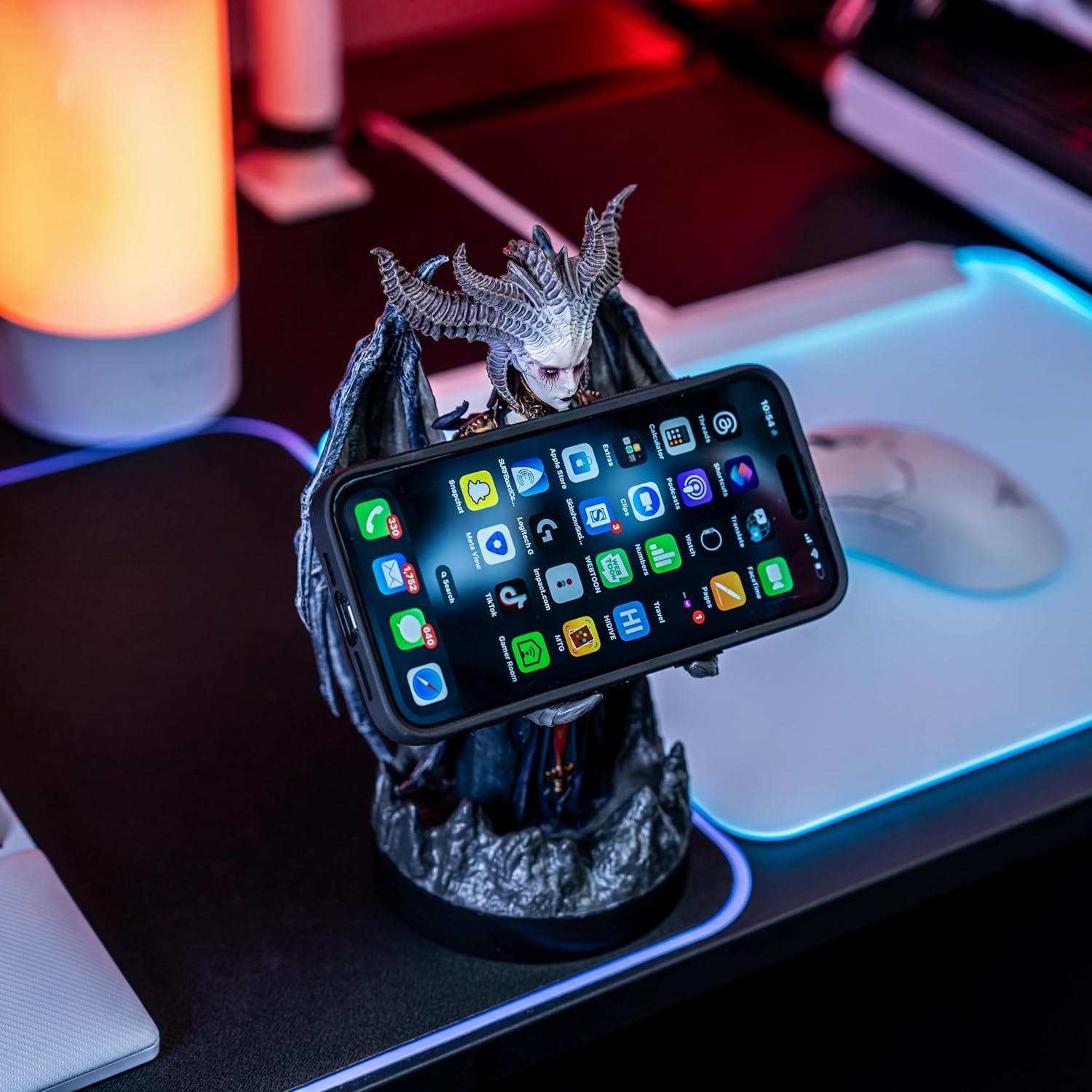 Cable Guys - Diablo Lilith Gaming Accessories Holder & Phone Holder for Most Controller (Xbox, Play Station, Nintendo Switch) & Phone