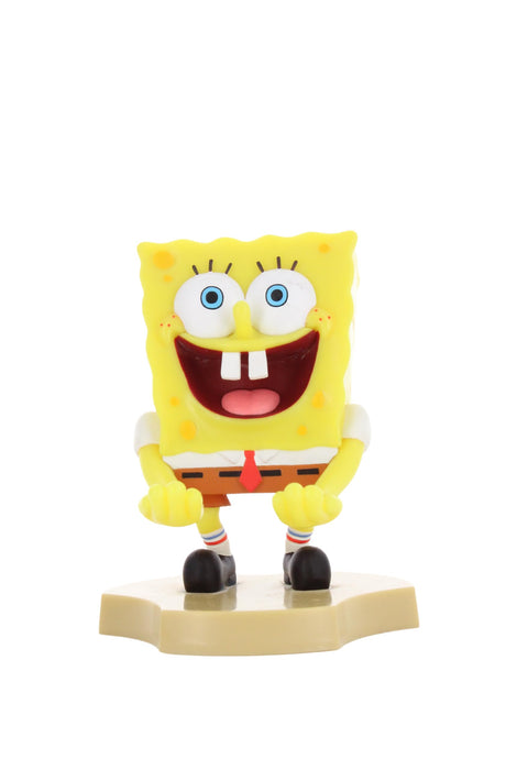 Cable Guys Holdem - SpongeBob SquarePants SpongeBob Collectible Small Tech Accessories & Phone Holder/Stand (iPhone, Samsung, Earbuds, Earphones