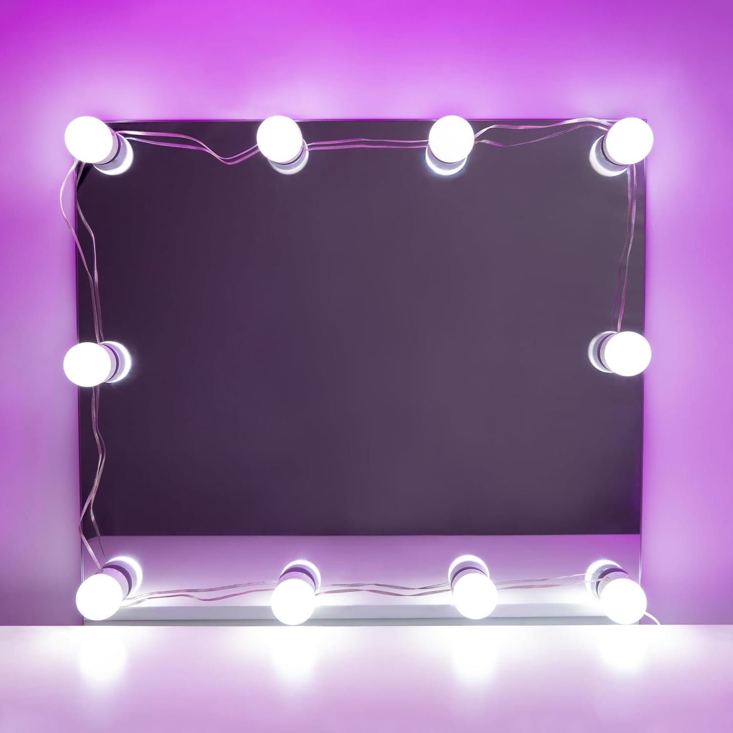 String Lights Hollywood Vanity