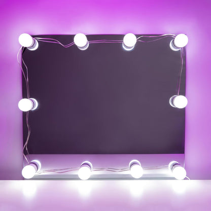 String Lights Hollywood Vanity
