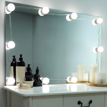 String Lights Hollywood Vanity