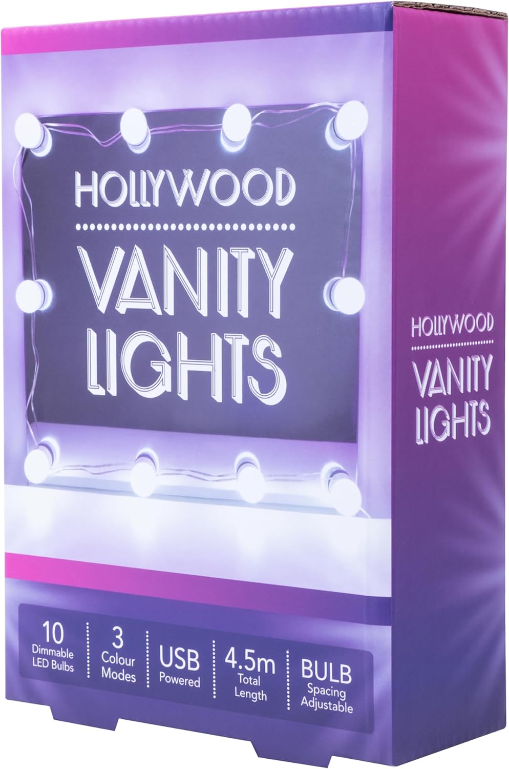 String Lights Hollywood Vanity