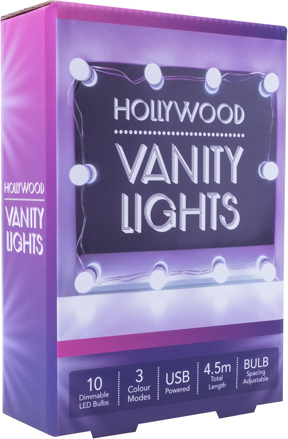 String Lights Hollywood Vanity