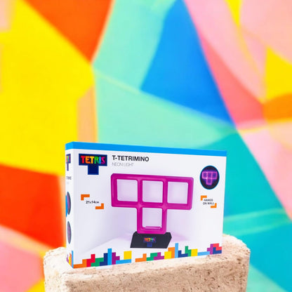 Lampada Neon Tetris Purple Tetrimino T