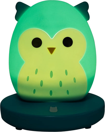 Fizz Creations Squishmallows Mood Light - Winston The Owl. USB o a batteria, luce notturna, design in morbido silicone, cuscinetto sensibile al tocco.