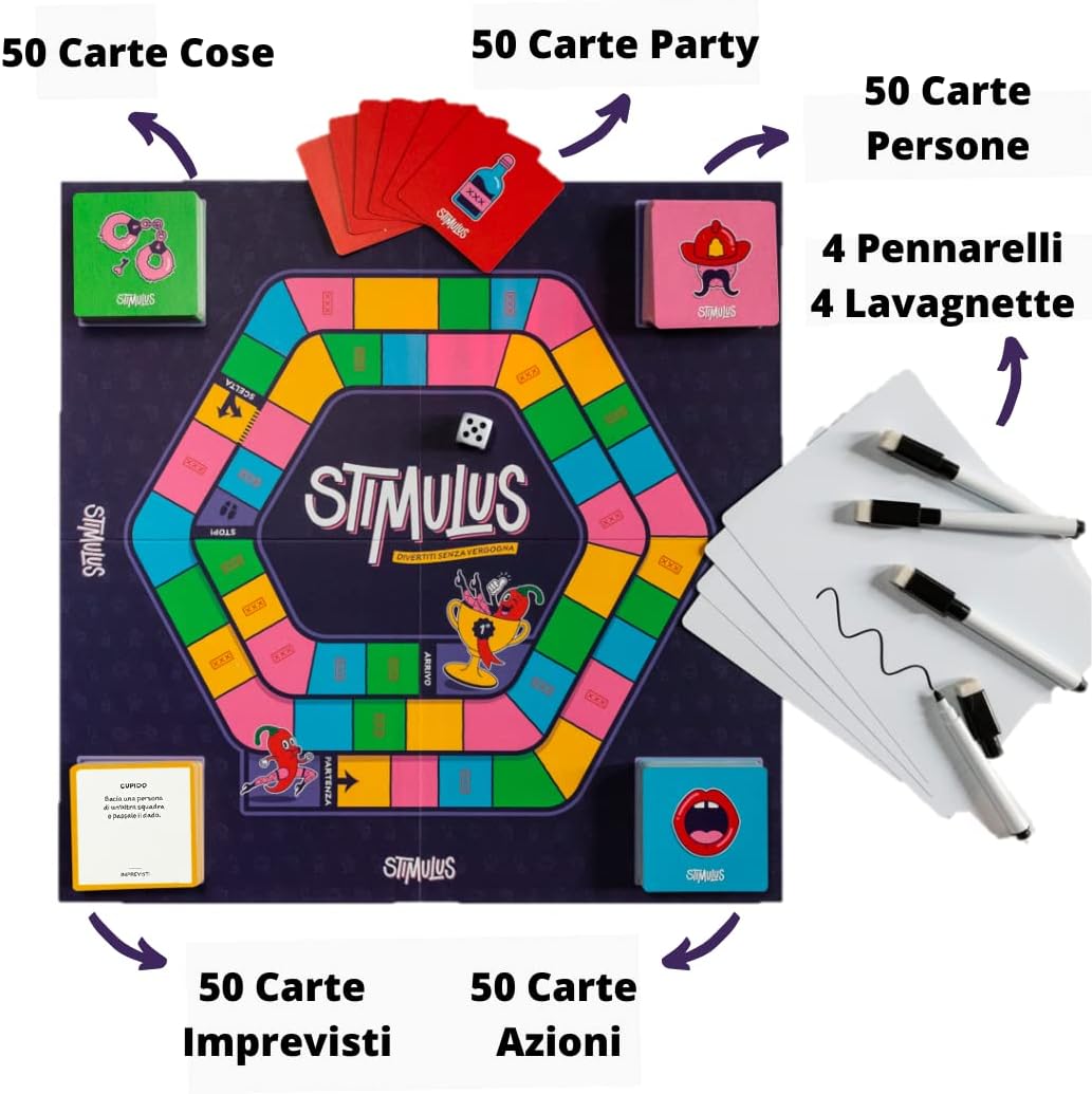 Stimulus - Das Kartenspiel - Drinking Game, Gesellschaftsspiele, Brettspiele, Trinkkarten, Zeichnen und Mimare