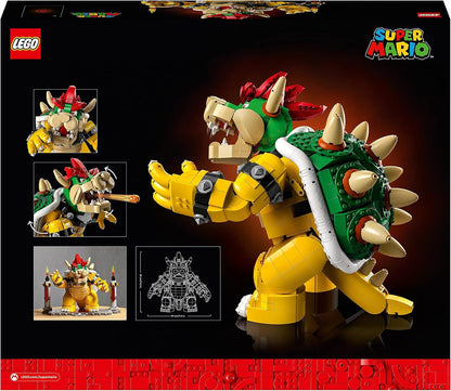 LEGO Super Mario Der mächtige Bowser, 3D-Modell-Bausatz, großes Set mit beweglicher Figur zum Sammeln, inkl. Duellplattform, Geschenkidee für Fans zum Austellen als Zimmer-Deko 71411