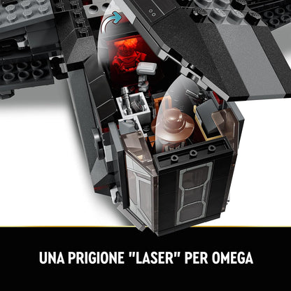 LEGO 75323 Star Wars Die Justifier, baubares Raumschiff-Spielzeug für Jungen und Mädchen, Sternenschiff mit Cad Bane-Minifigur und Droide Todo 360, Geschenk Kinder und Fans von The Bad Batch Einfach