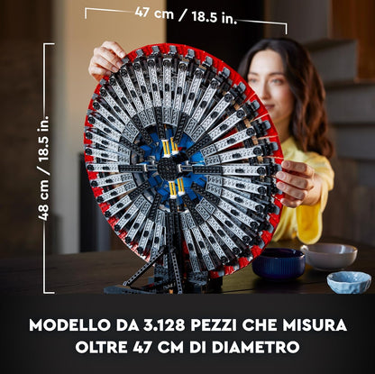 LEGO 76262 Marvel Captain Americas Schild Set, Avengers-Modellbausatz für Erwachsene mit Minifigur, Namensschild und Thors Hammer, sammelbare Infinity-Saga-Geschenkidee für Männer, Frauen, Ihn, Sie Single