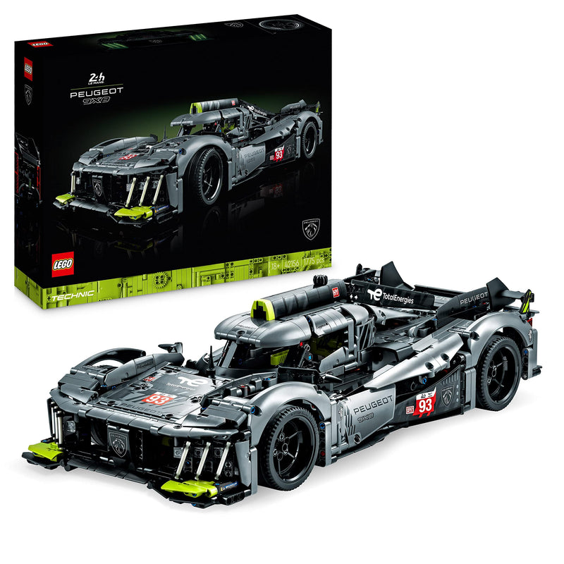 LEGO 42156 Technic Peugeot 9X8 24H Le Mans Hybrid Hypercar, legendärer Rennwagen, Modellauto-Bausatz für Erwachsene, Maßstab 1:10, Motorsport-Auto Sammlerstück für Fortgeschrittene