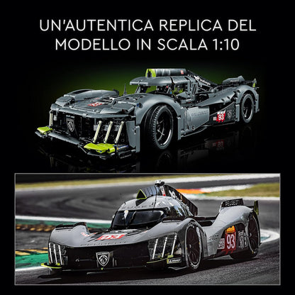 LEGO 42156 Technic Peugeot 9X8 24H Le Mans Hybrid Hypercar, legendärer Rennwagen, Modellauto-Bausatz für Erwachsene, Maßstab 1:10, Motorsport-Auto Sammlerstück für Fortgeschrittene