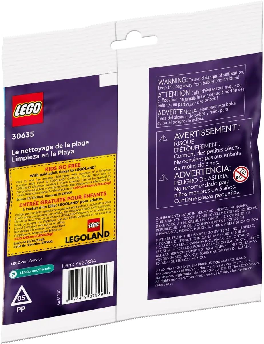 LEGO Set di borse per la pulizia della spiaggia