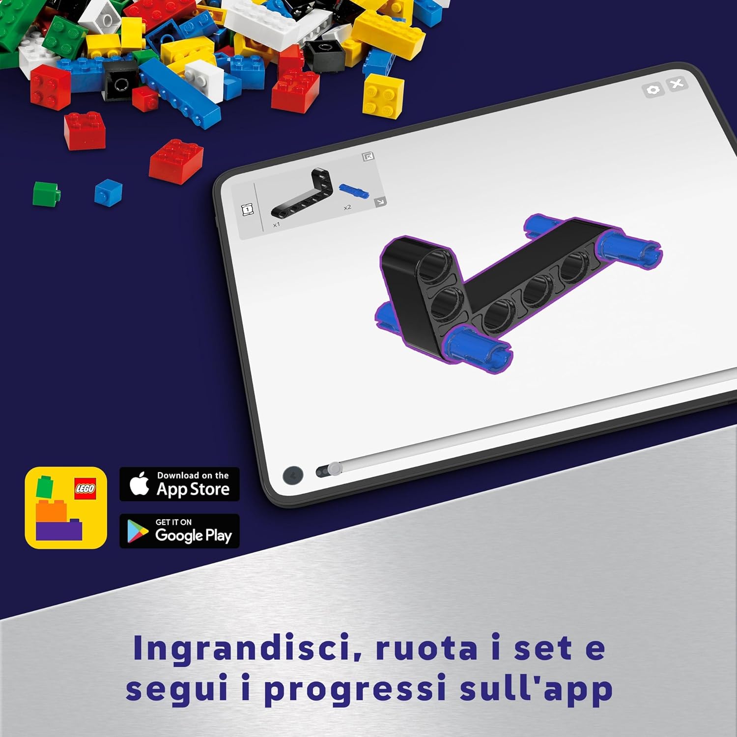 LEGO Technic VTOL-Schwerlastraumfrachter LT81, Space Bauset, Weltraum-Spielzeug, Raumschiff, Spielset mit Mini-Rover, Geschenk für Jungen & Mädchen ab 10 Jahren 42181