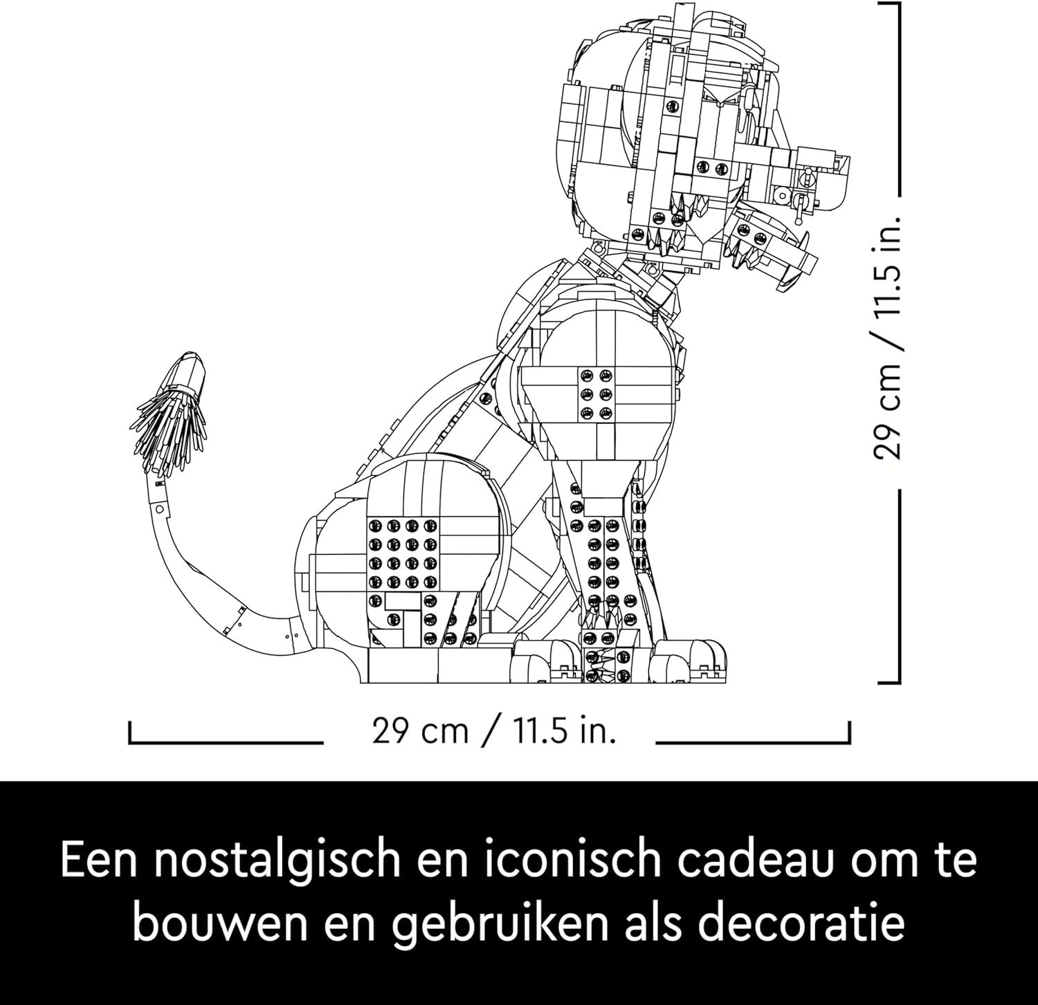 LEGO Disney Young Simba the Lion King, Collectible Animal Figure Building Set, Model Kit for Adults to Build, Home or Office Decor, Nostalgic Gift Idea for Women, Men, Her, Him and Fans 43247