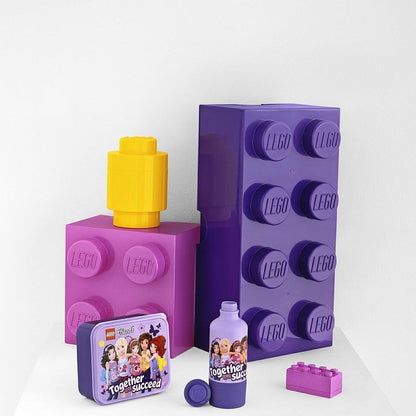 Lego Brick Lunch Box Rosso, 4.6x9.2x4.3 cm