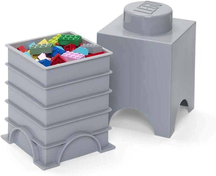 Contenitore Lego Brick 1 Grigio