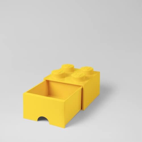 Contenitore Lego Brick 4 Cassetto Giallo