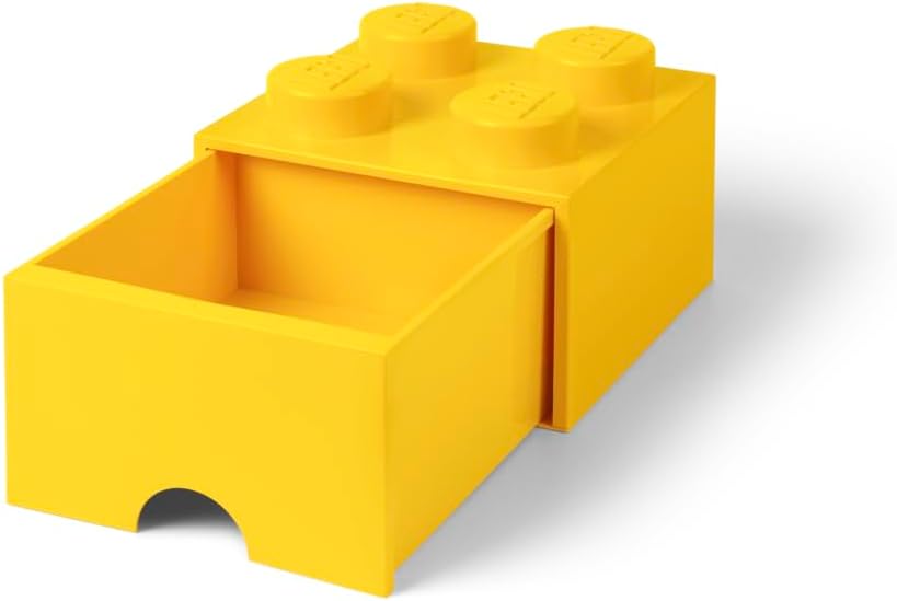 Contenitore Lego Brick 4 Cassetto Giallo