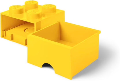 Contenitore Lego Brick 4 Cassetto Giallo