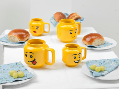 Room Copenhagen R.C. Lego 41460803 - Tazza Grande in Ceramica, Motivo: Ragazza Che strizza l'occhio